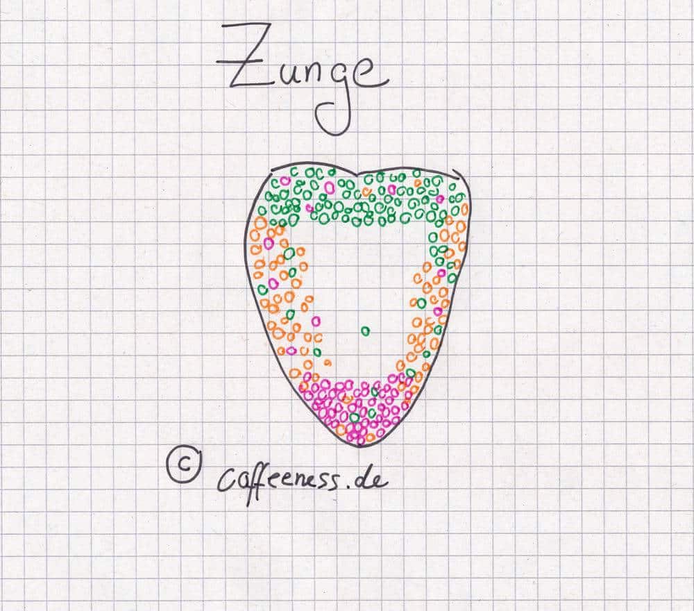 Zunge Kaffee