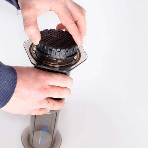 Aeropress Inverted Rühren