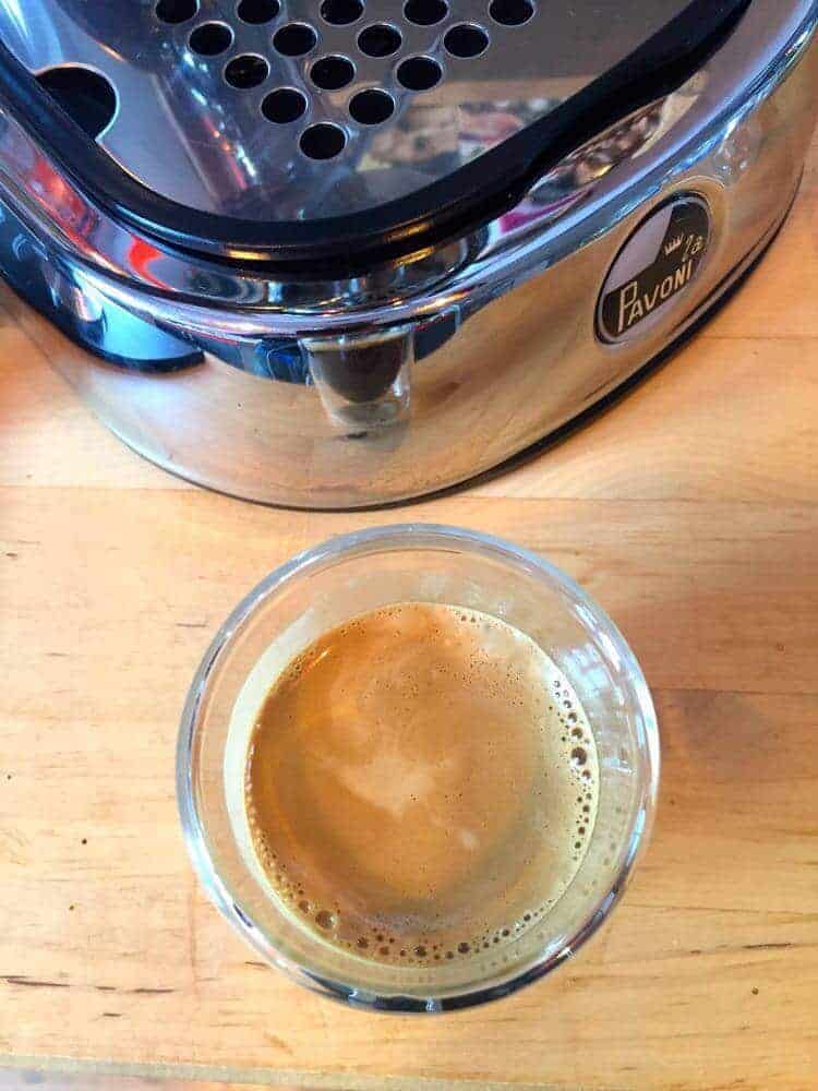 Espresso mit La Pavoni