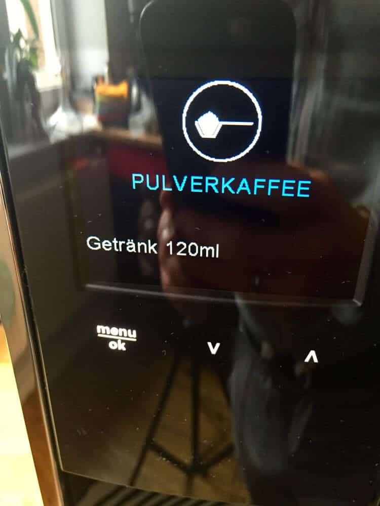 Melitta Caffeo Barista Display Pulverfach