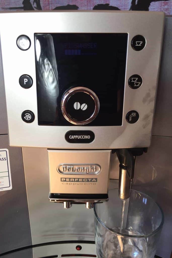 Delonghi ESAM 5500 Wasser für Tee