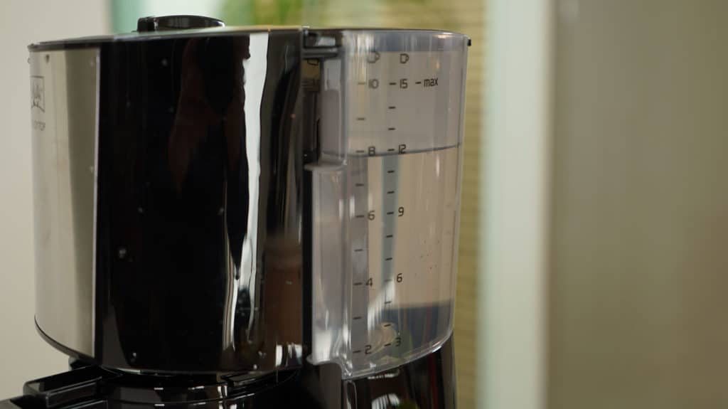 Melitta Filterkaffeemaschine Wasserstand im Wassertank