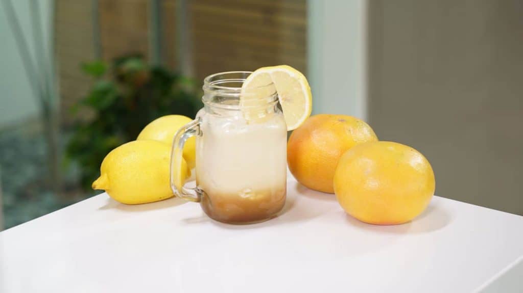 cafe frappe au citron