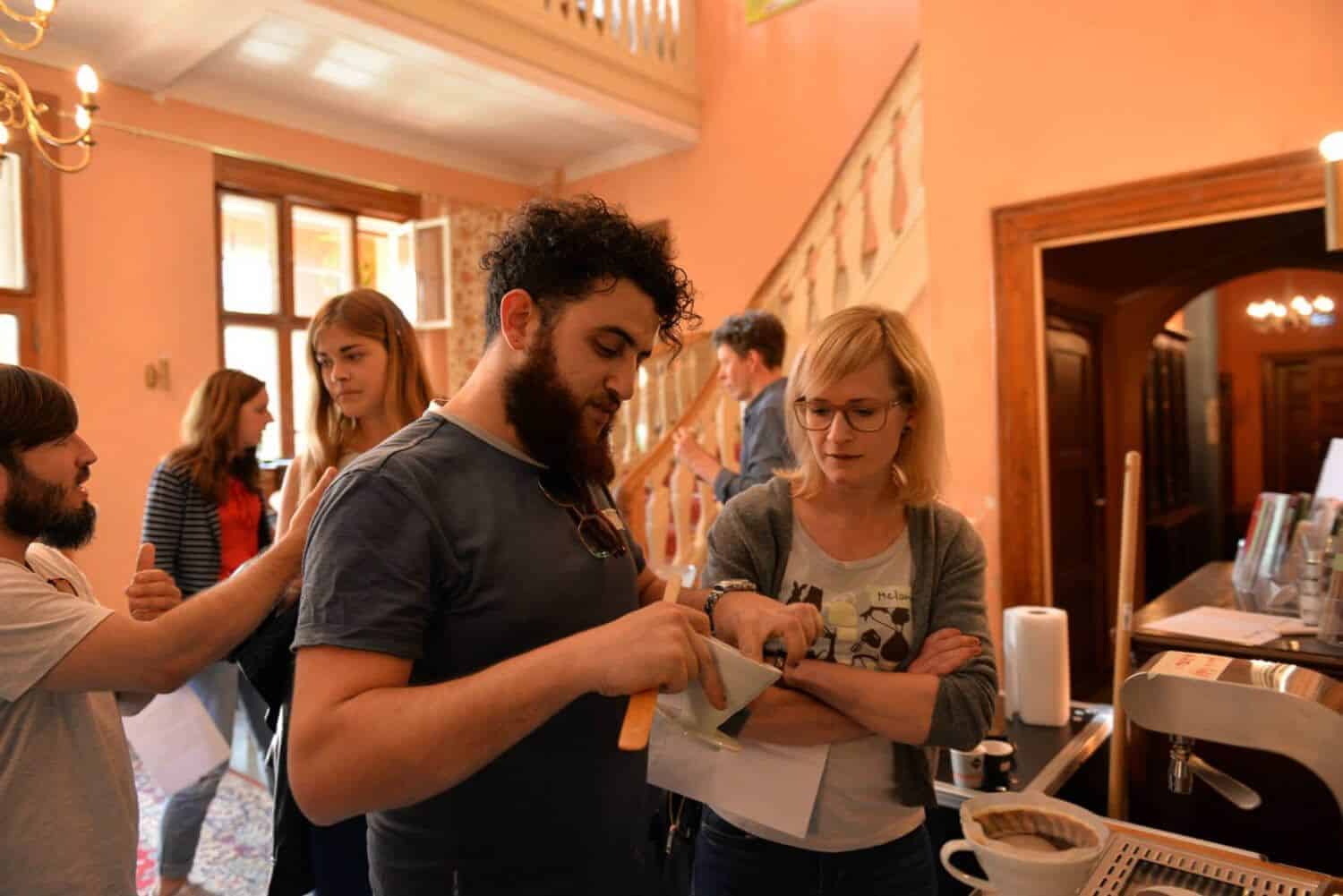 Melanie im Barista Camp