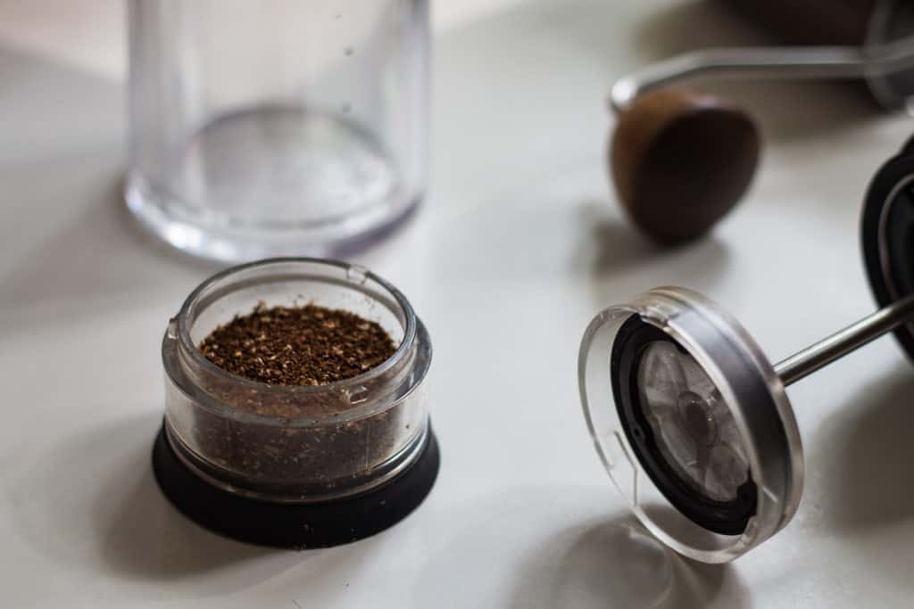 Kaffeemehl in der Kaffeekammer