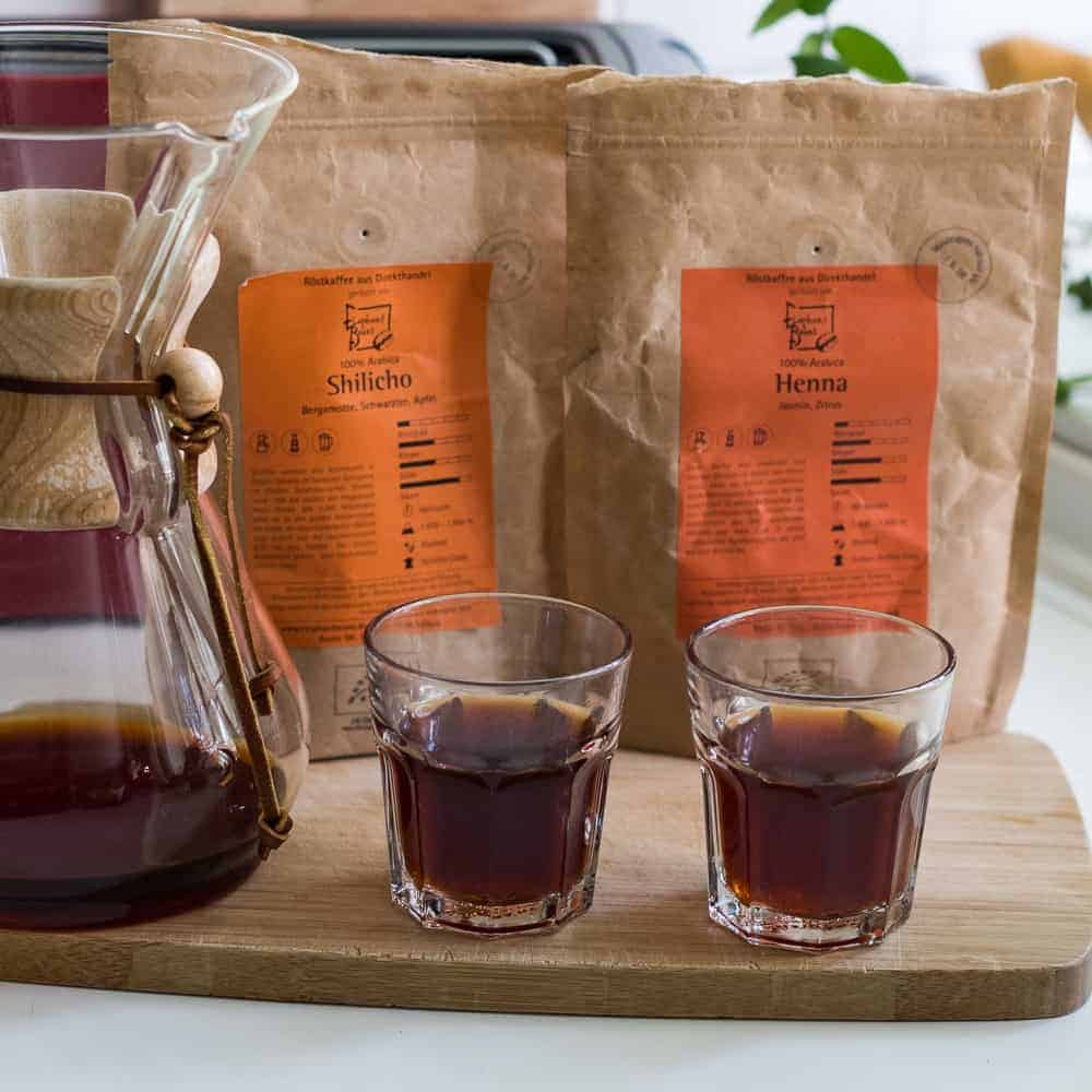 Neuer Kaffeebohnen Test