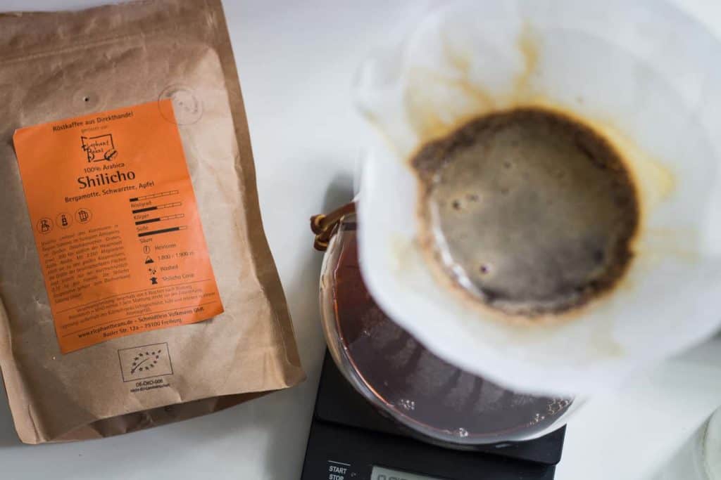 Kaffee im Chemex Brühen 