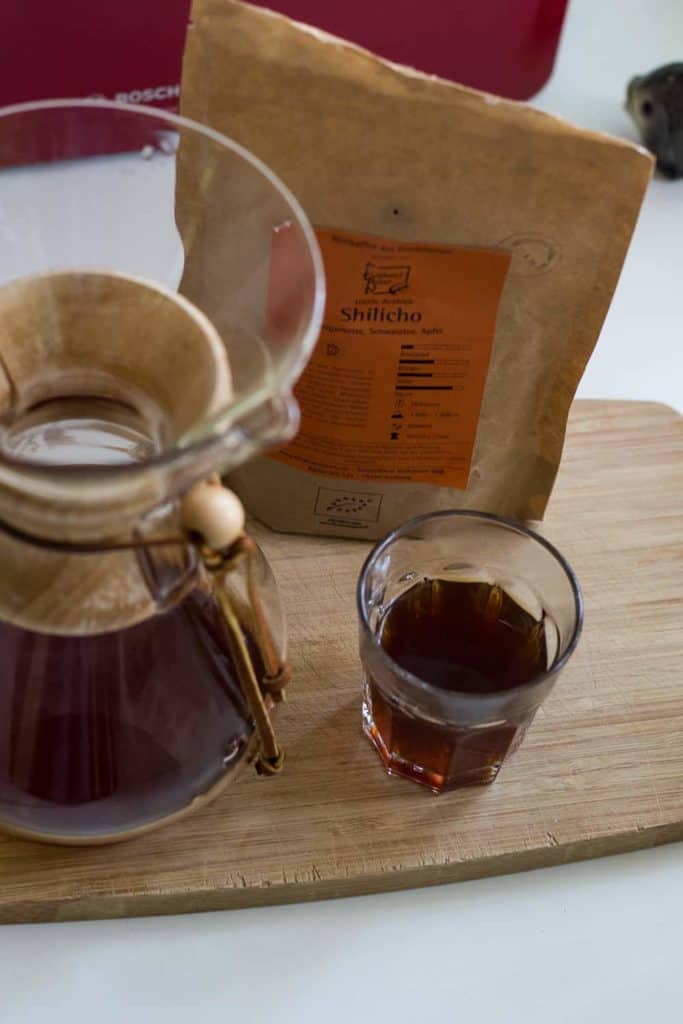 Kaffeebohnen im Coffeeness Test