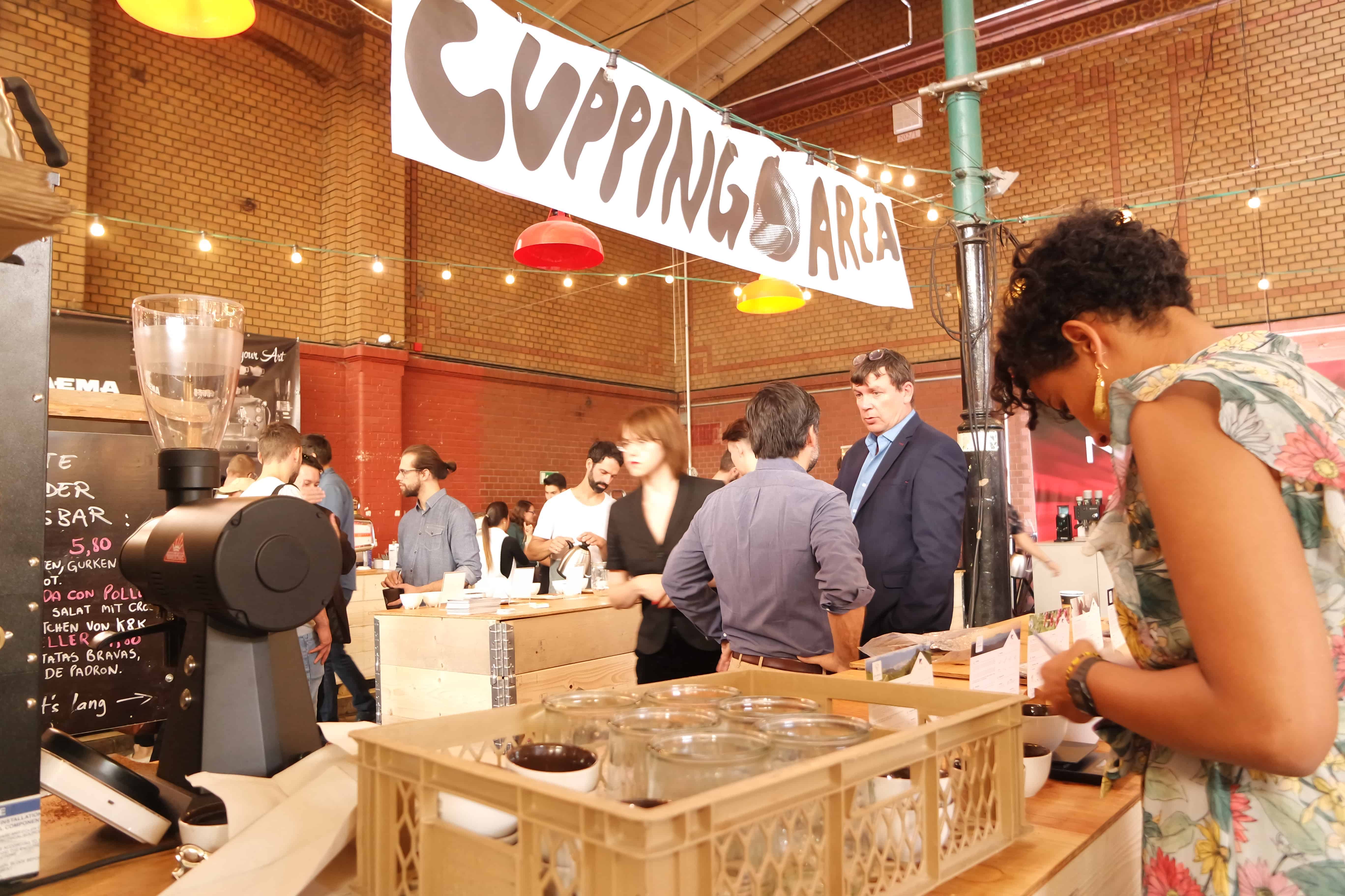 Cupping auf dem Berliner Kaffee Festival