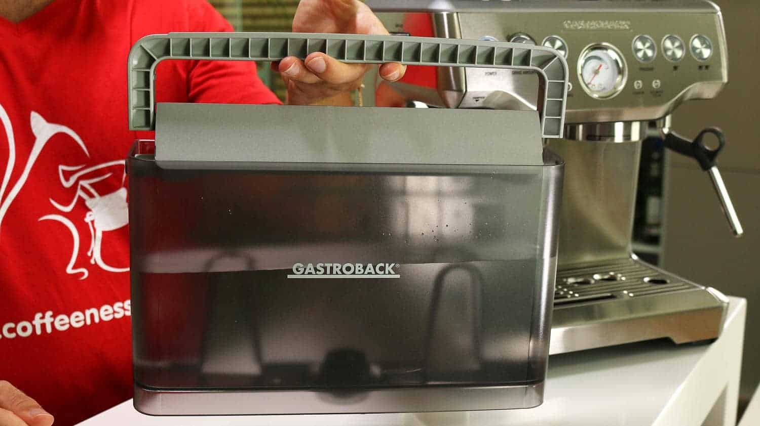 The Breville Barista Express water tank