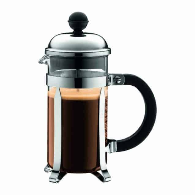 UPPHETTA French press coffee maker, glass, stainless steel, Height