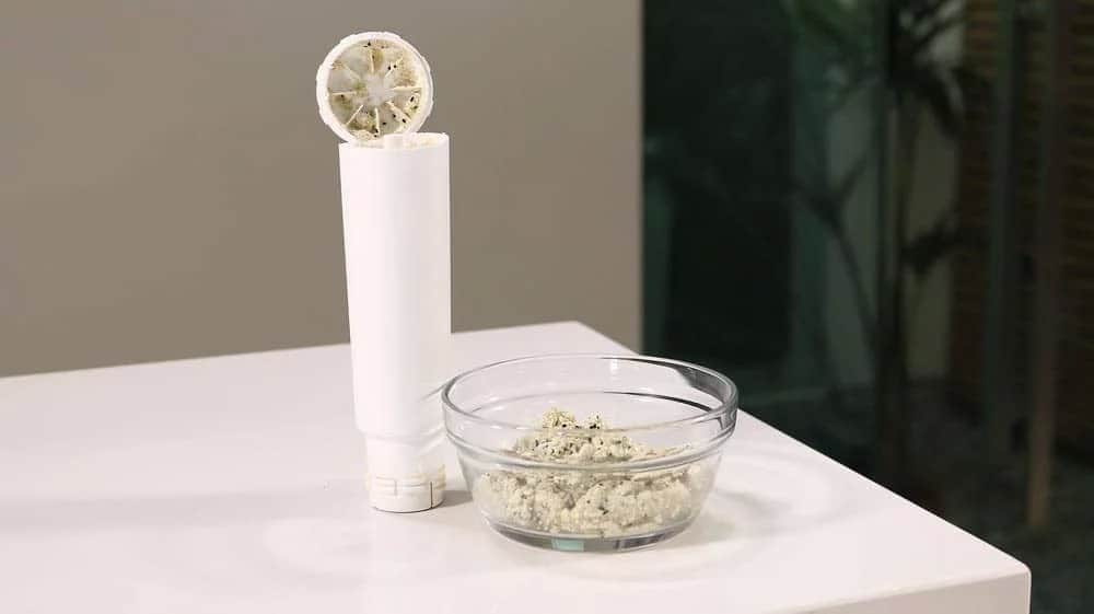 Water filter cut open