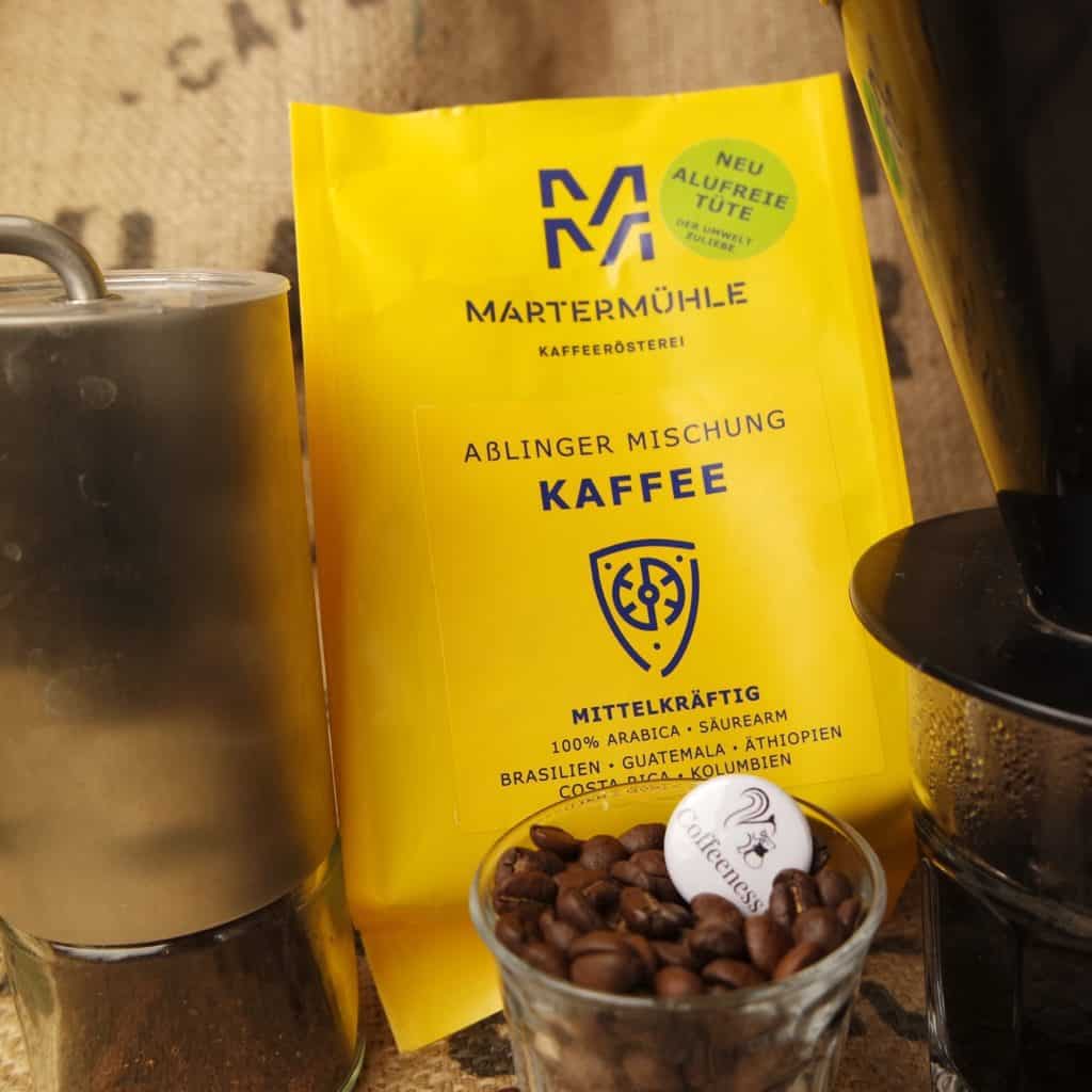 Martermühle Kaffeebohnen Test