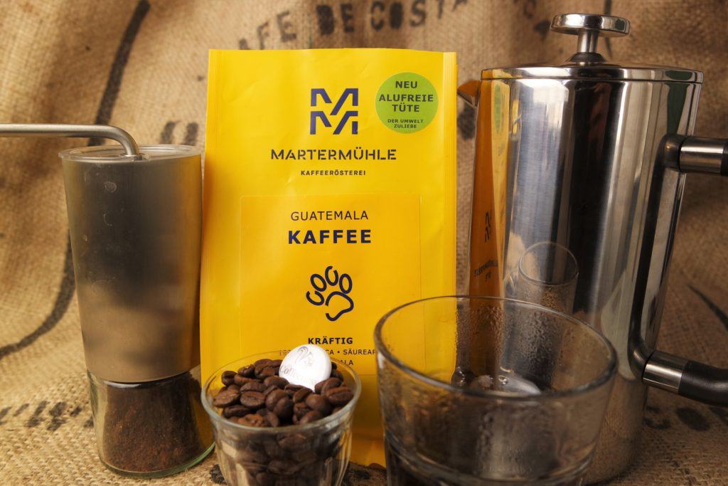 Guatemala Kaffeebohne Test