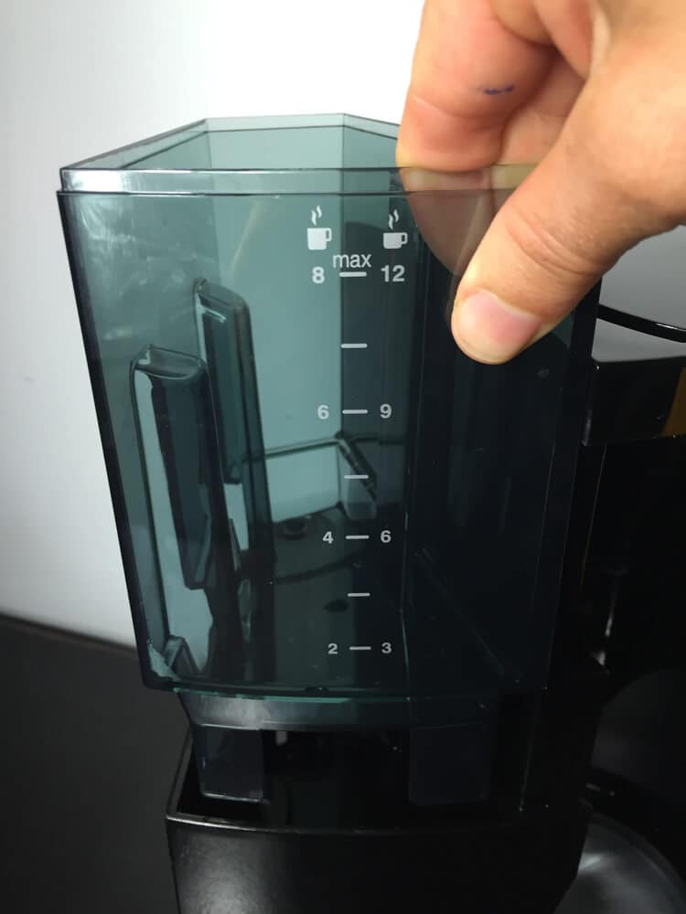 Melitta Optima Timer Wassertank