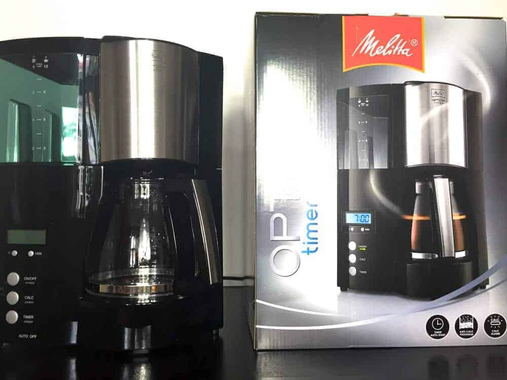 Test de la cafetière électrique Melitta Optima Timer