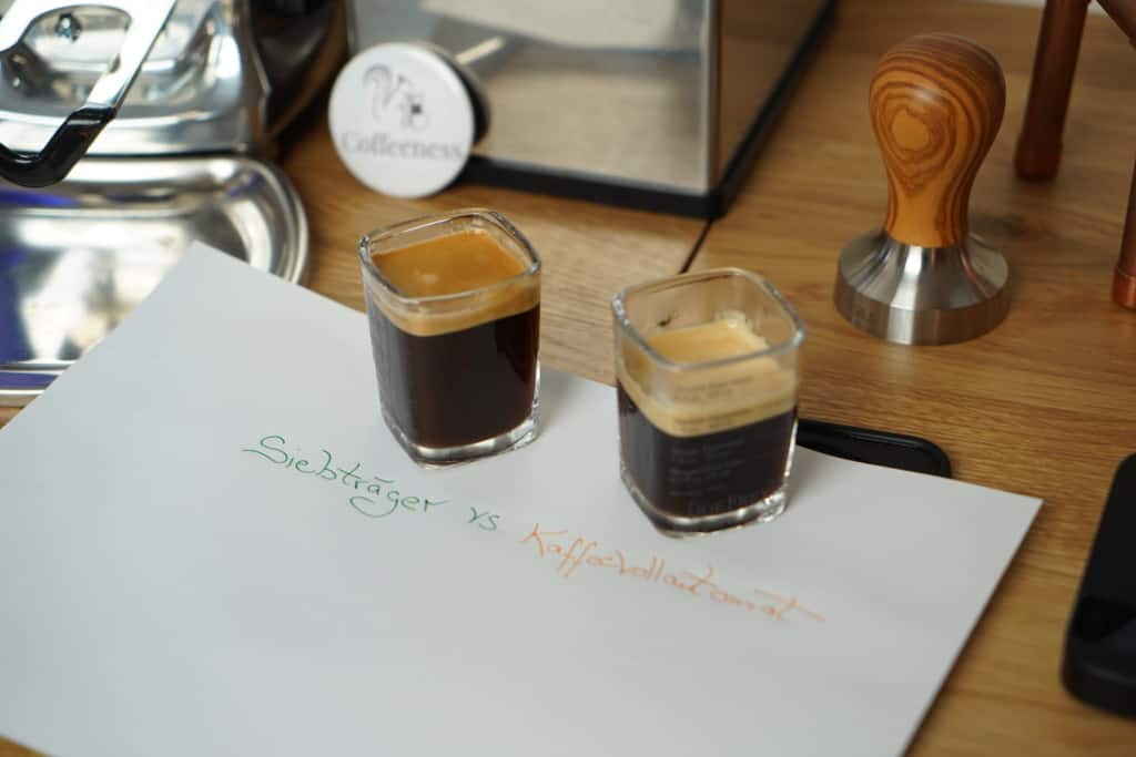 Espresso im Vergleich: Siebträger und Espressomaschine