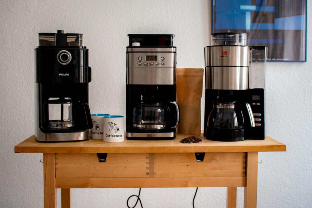 Kaffeemaschine mit Mahlwerk Ueberblick