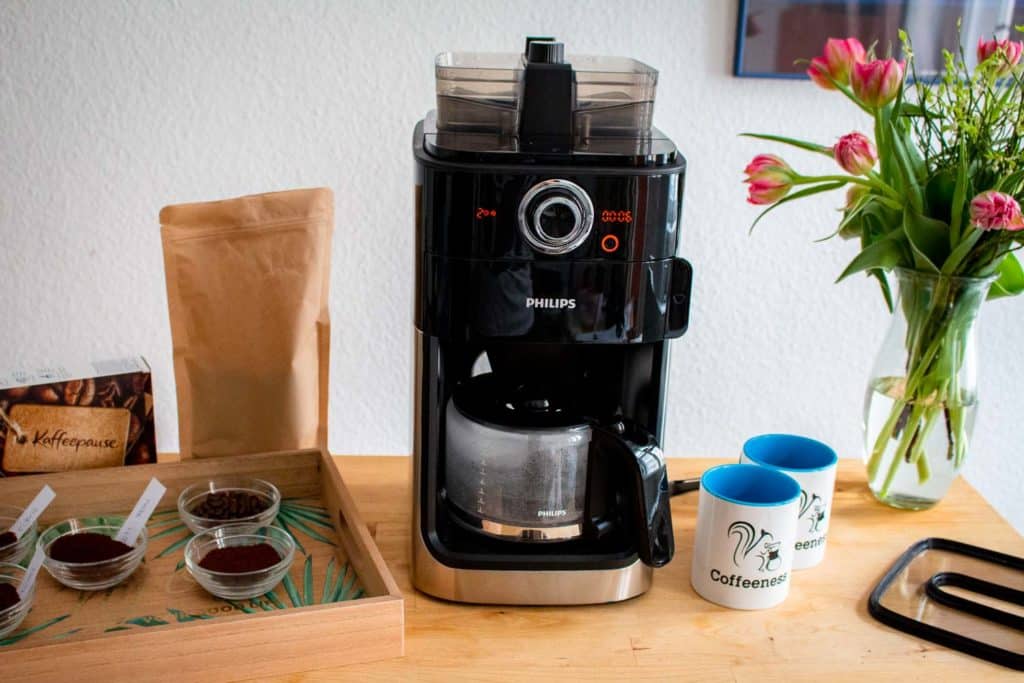 Philips Grind und Brew HD7769/00 Kaffeemaschine mit Mahlwerk