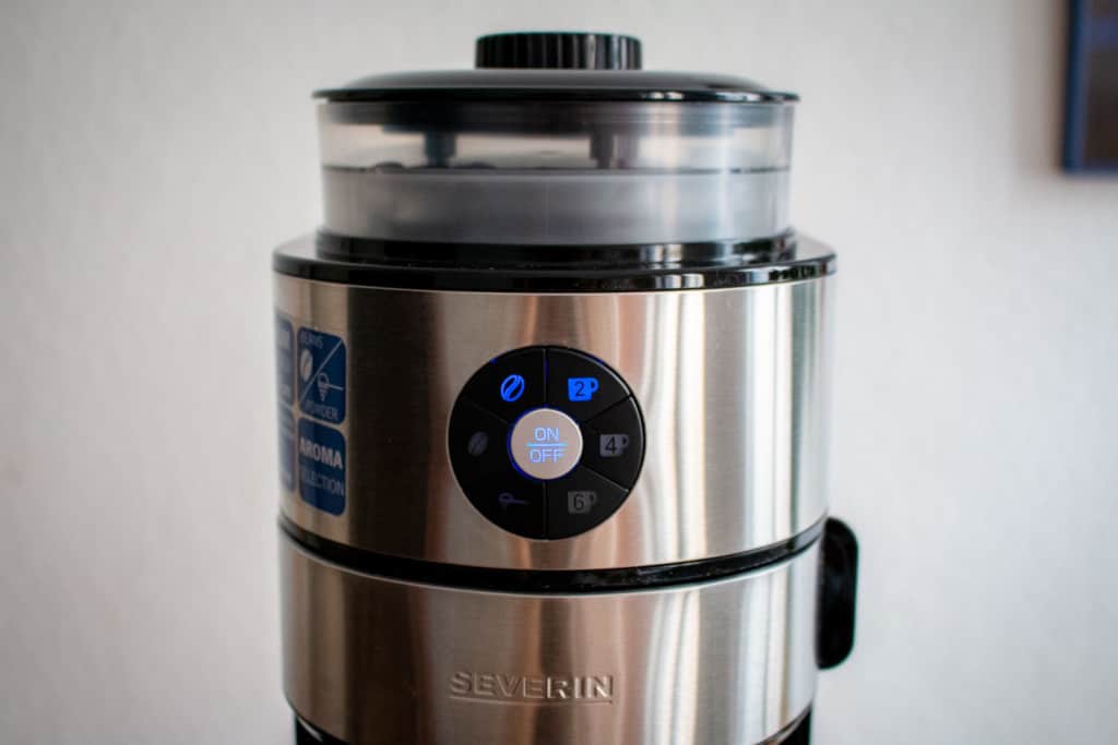 Severin Kaffeeautomat mit Mahlwerk Schalter