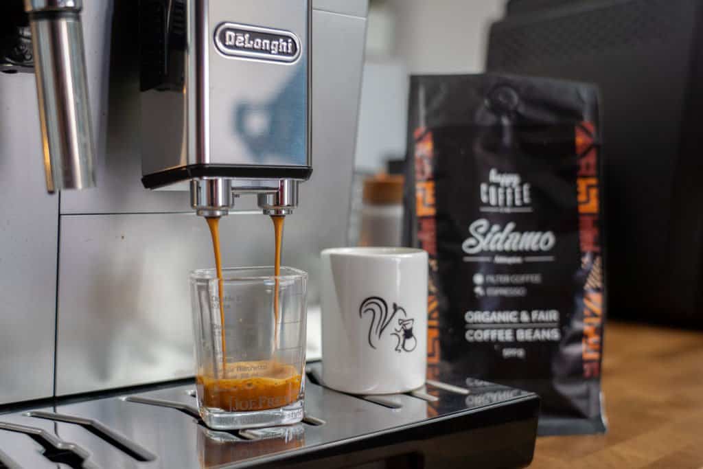 Happy Coffee Robusta in Delonghi Kaffeevollautomat