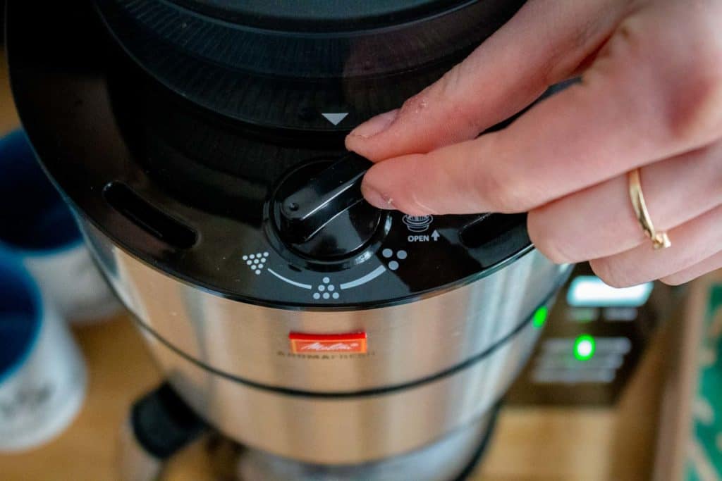 Melitta AromaFresh Kaffeemaschine mit Mahlwerk Einstellen