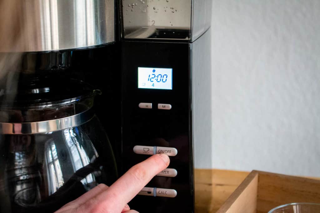 Melitta AromaFresh Kaffeemaschine mit Mahlwerk Schalter