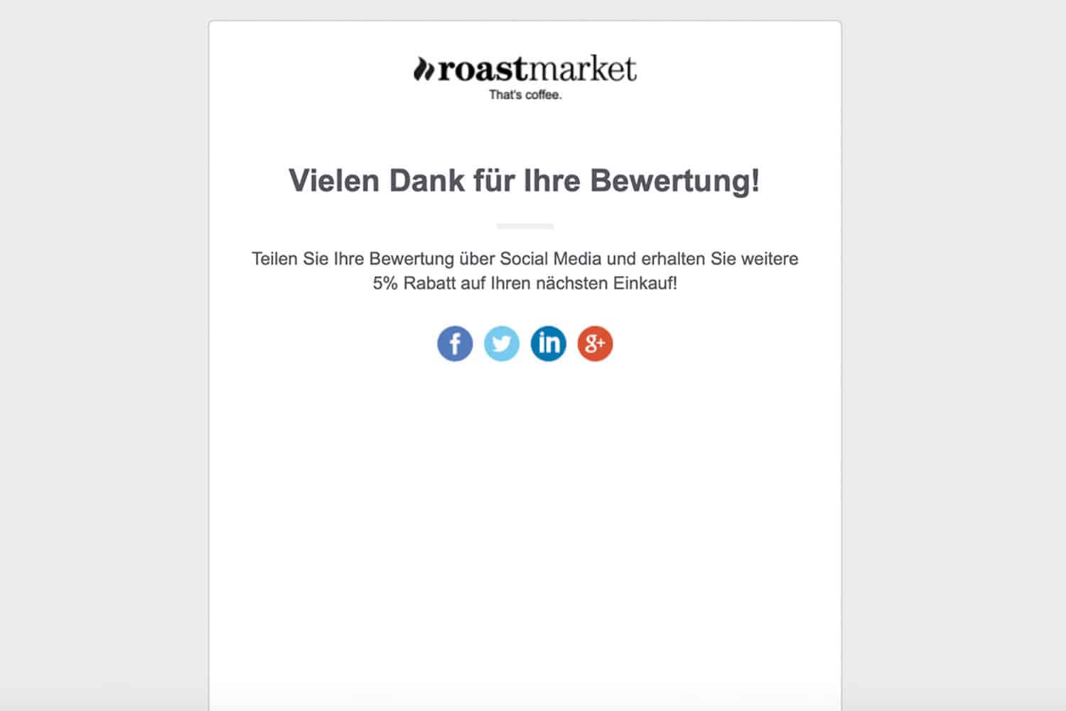 Kaffeemarktplatz Test Roastmarket Bewertung Bestaetigungsmail