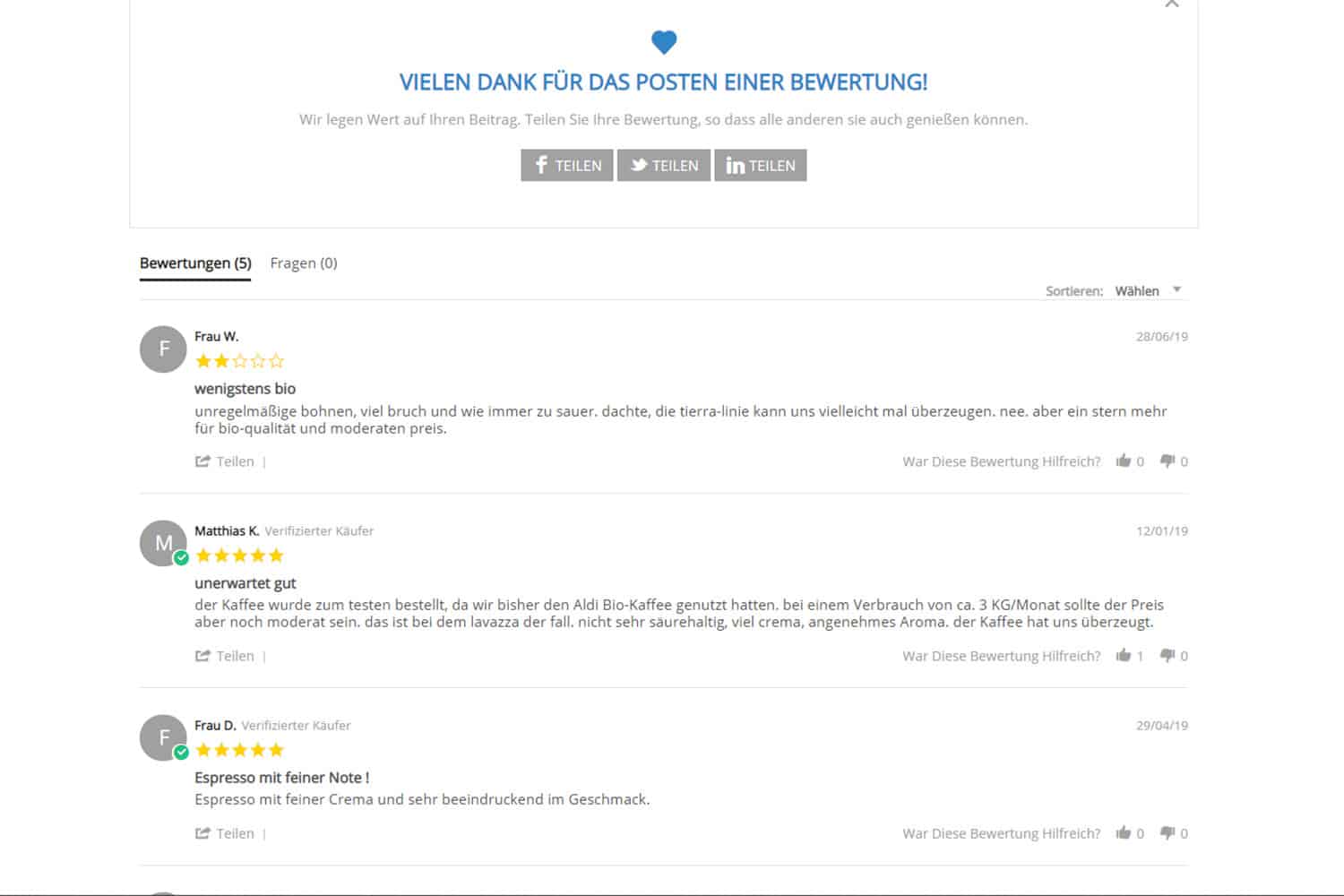 Kaffeemarktplatz Test Roastmarket Bewertung Darstellung
