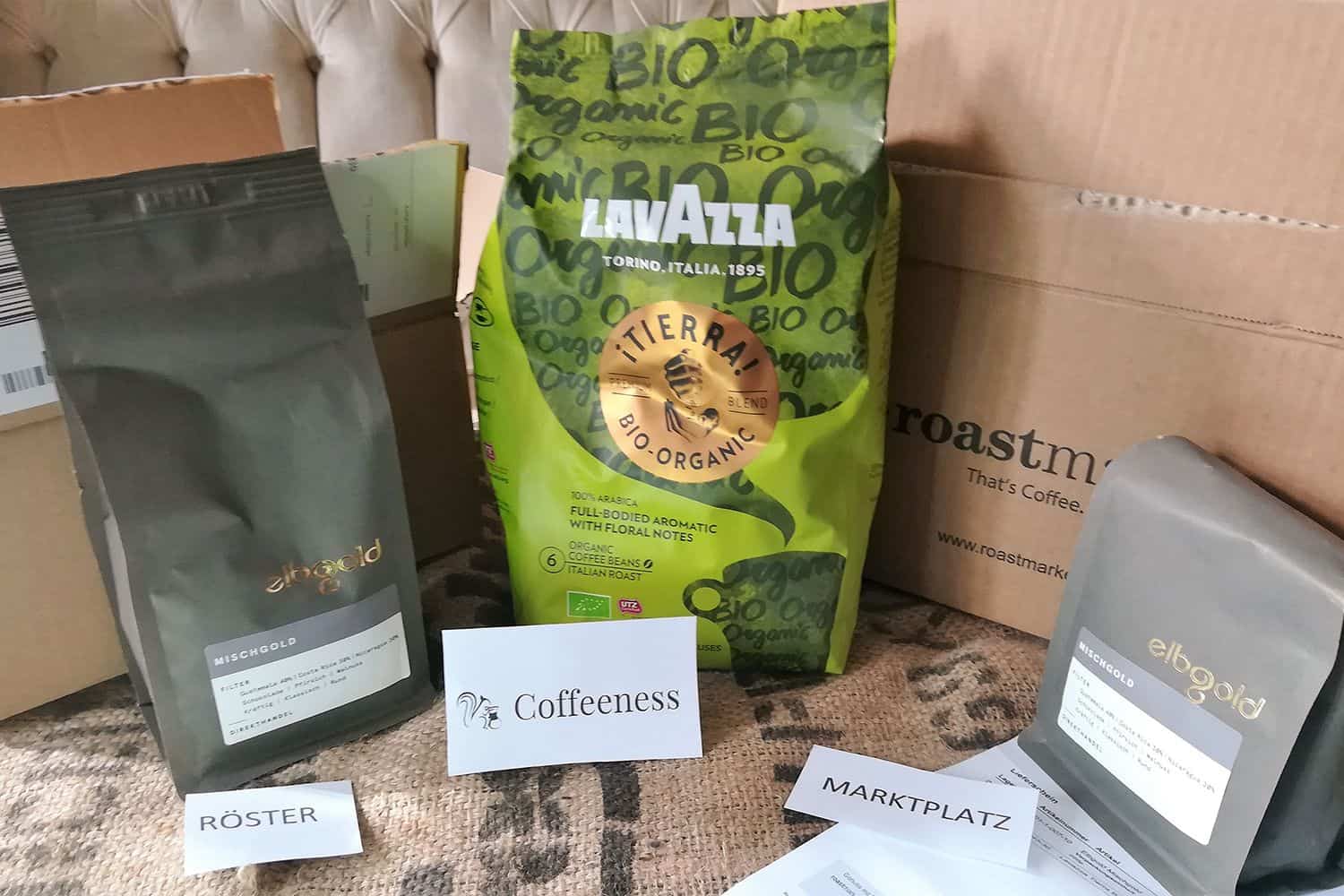 Kaffeemarktplatz Test Roastmarket Paketinhalte