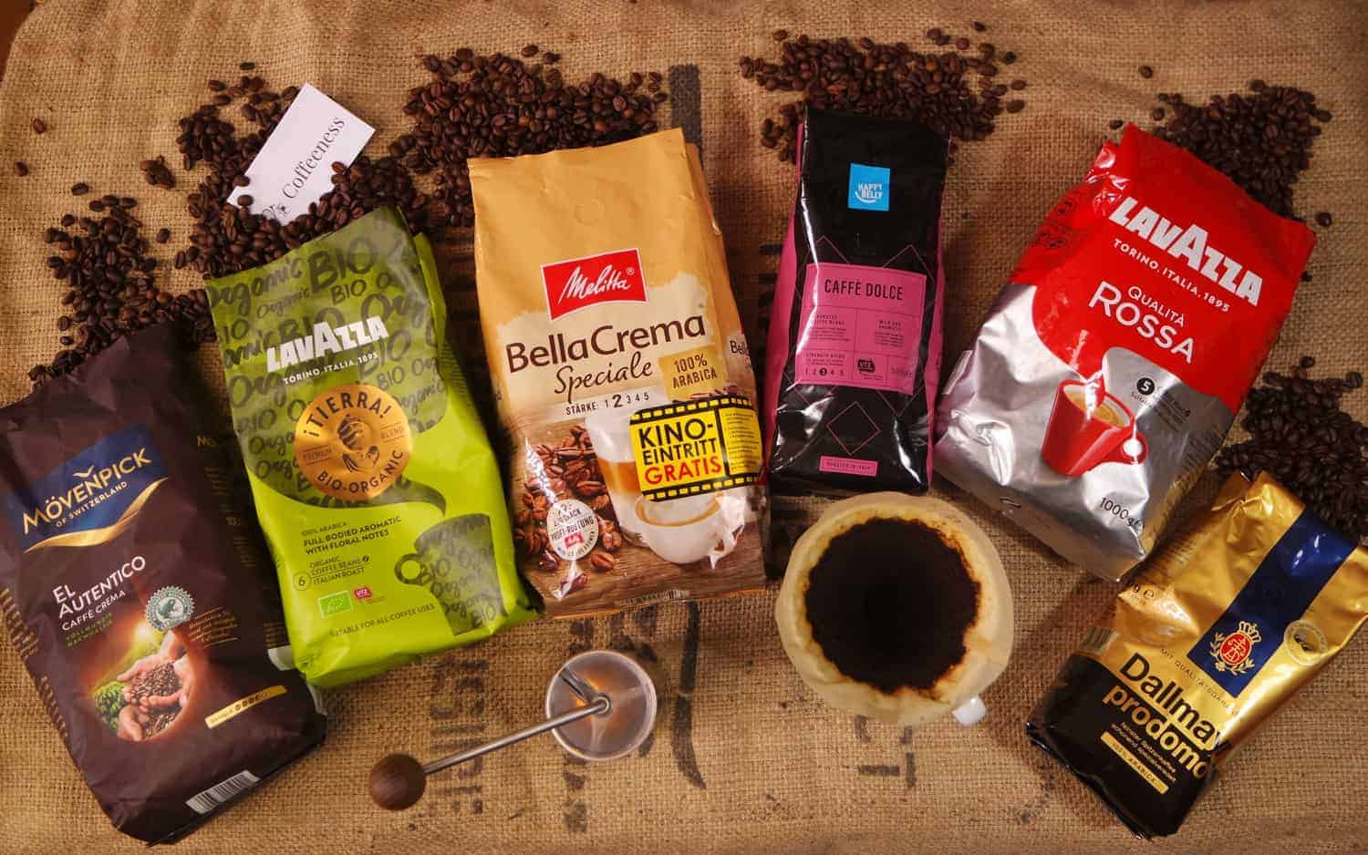 Café negro café de supermercado