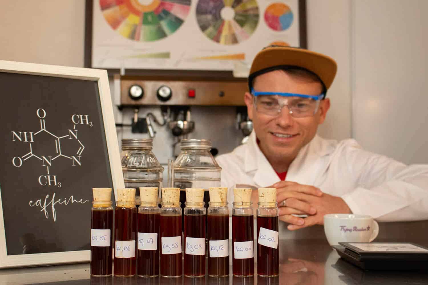 Proyecto sobre cafeína muestras