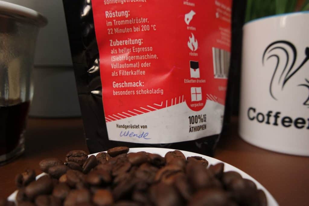 Solino Harar Kaffeebohnen Verpackung besonders Schokoladig