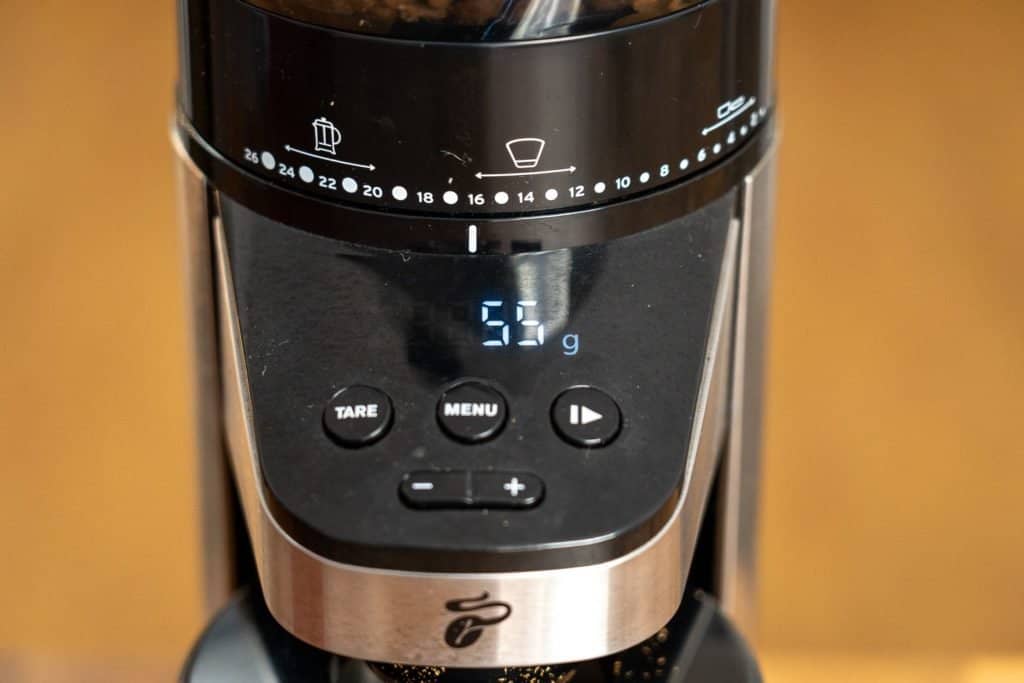 Tchibo elektrische Kaffeemuehle Bedienung