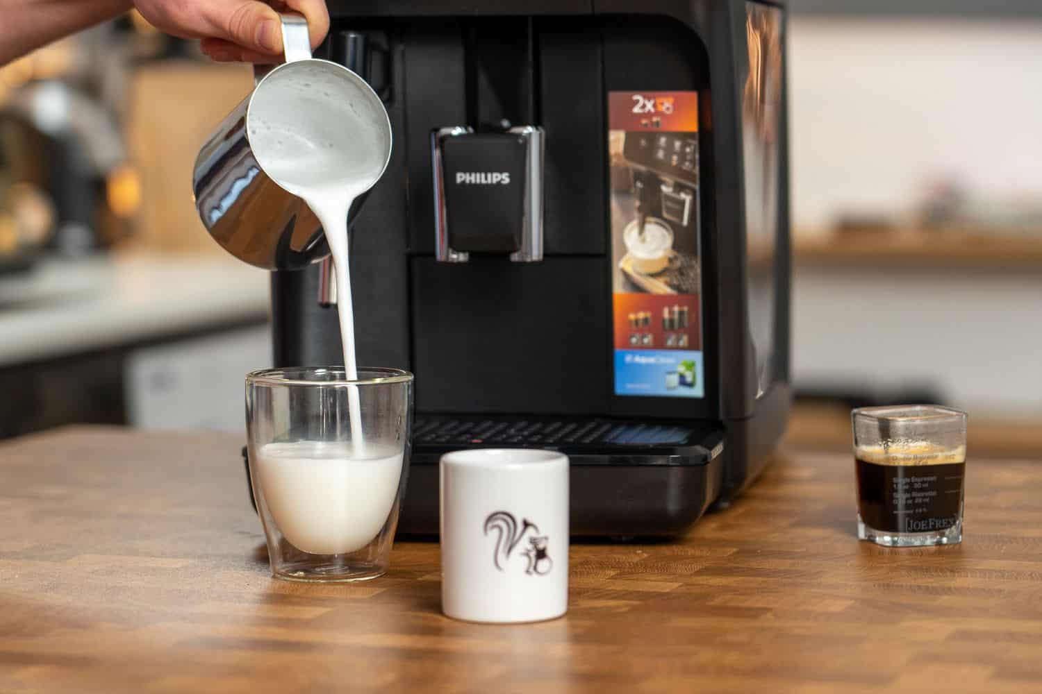 Máquina de café con espumador de leche, cafetera profesional de 15 barras  para café con leche y capuchino, cafetera compacta con tanque de agua