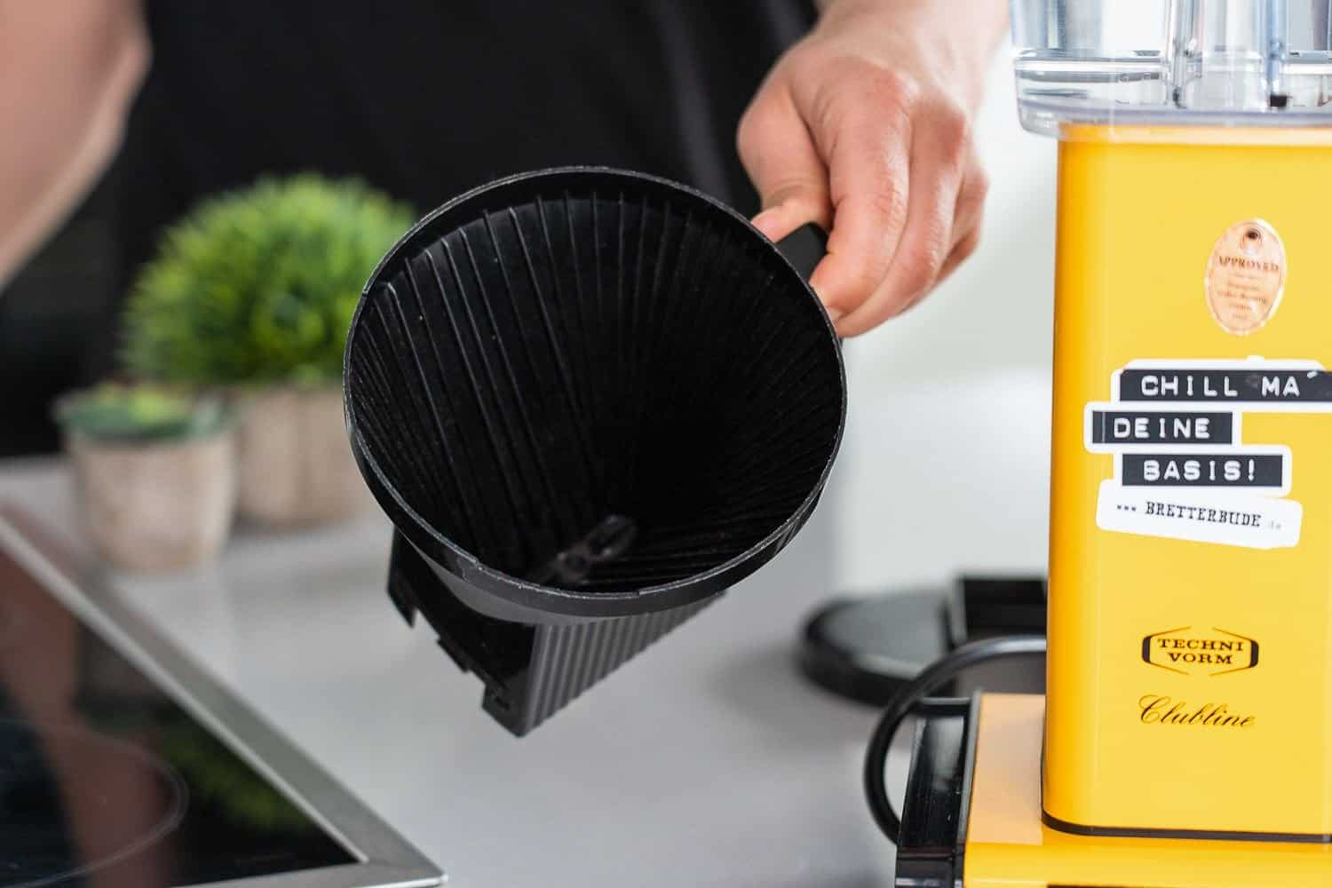 Cafetera de goteo Moccamaster soporte para el filtro