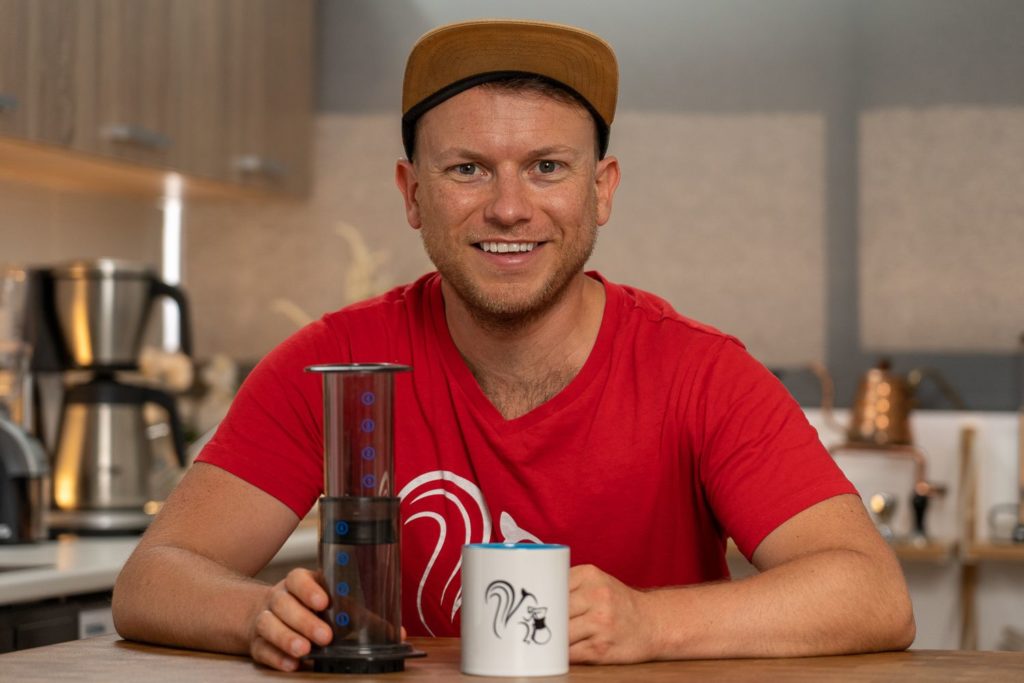 AeroPress Uebersicht mit Arne