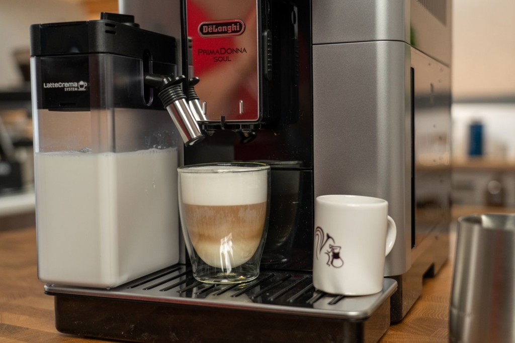 De'Longhi Perfetto PrimaDonna Elite Experience, Cafetera Automática de Grano,  Cafetera para Espresso y Capuchino, Acero