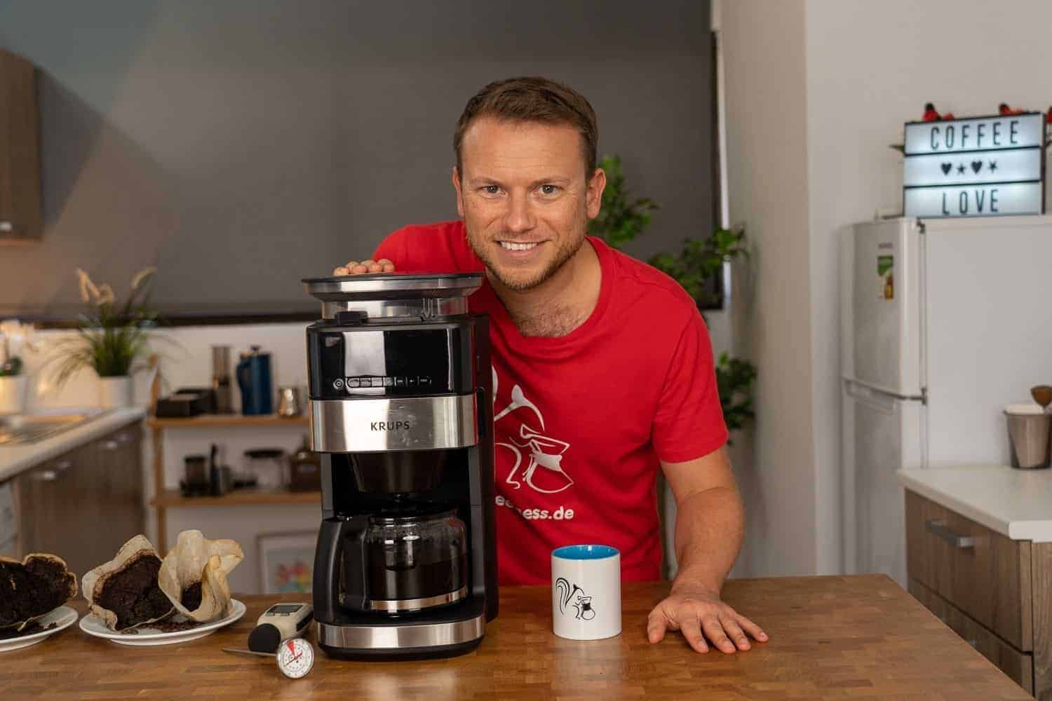 Diese Kaffeemaschine von Krups mahlt vollautomatisch und leise