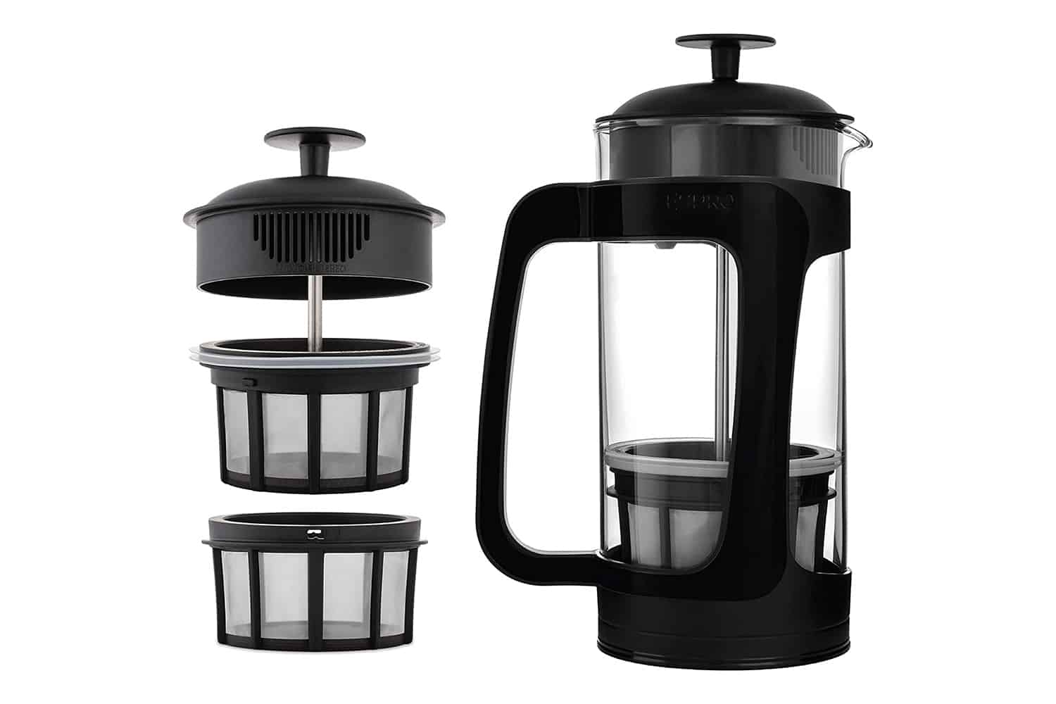 Manual Coffee Grinder Adjustable Coarseness and French Press Coffee Maker  Heat Resistant Filter Coffee Pot