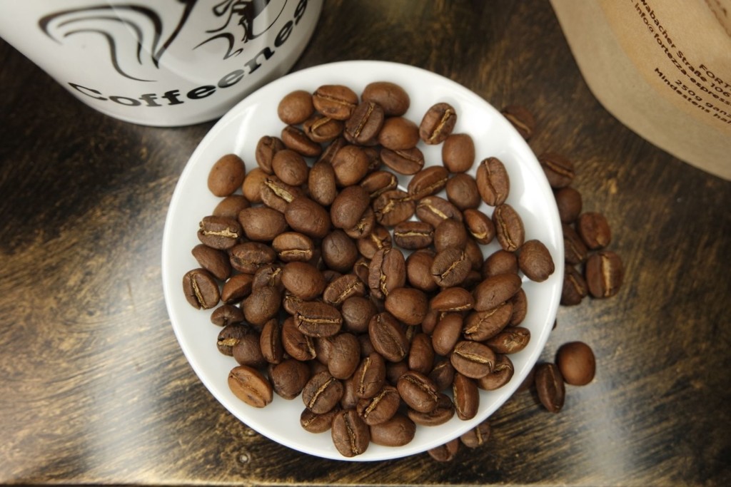 Kaffeebohnen Test Fortezza Indien Bohnenbild alt