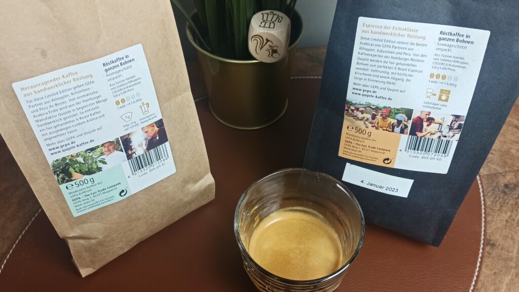 Qujiote Kaffeebohnen Test Rueckseite