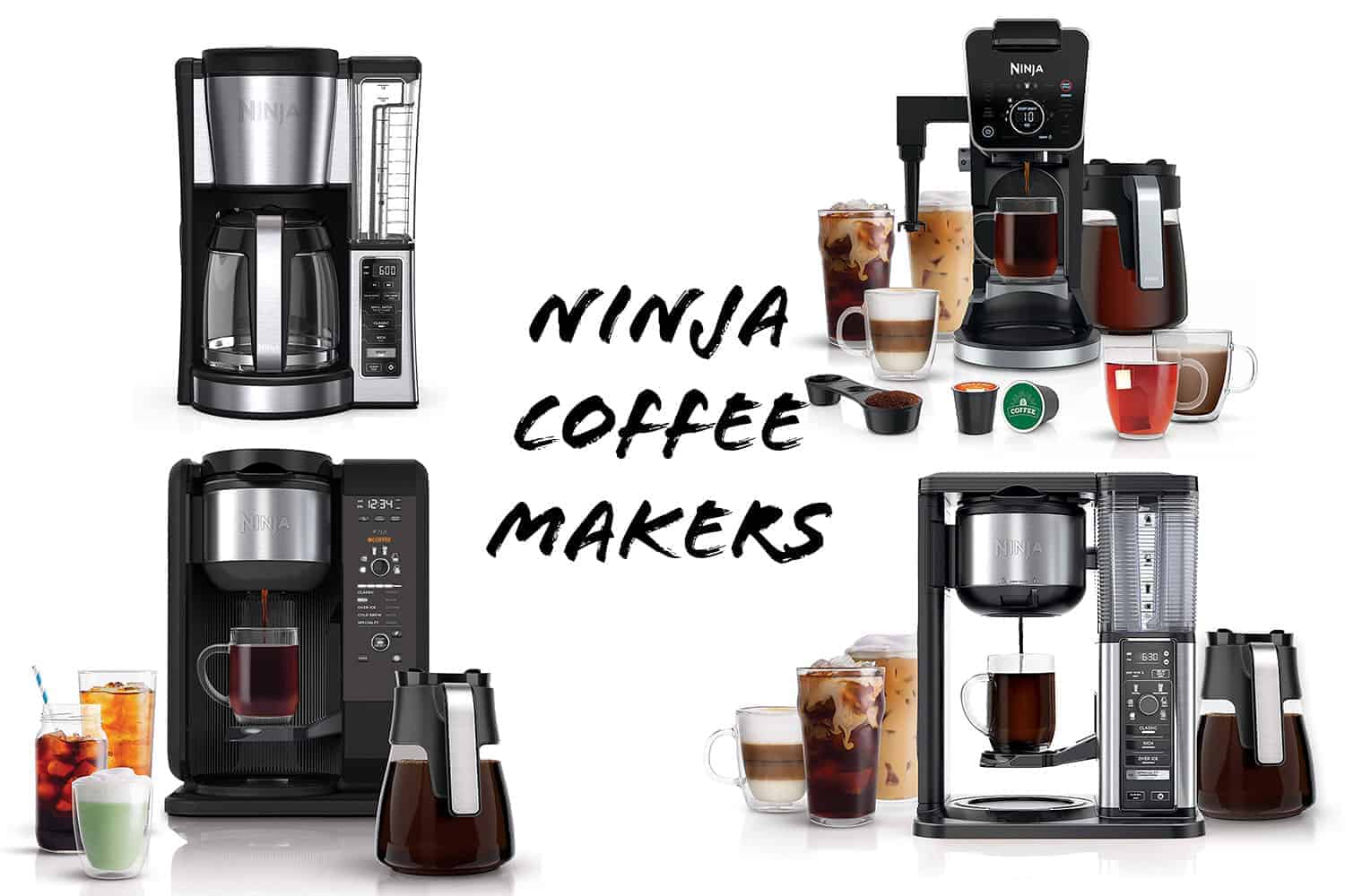 Ninja Hot and Cold Brewed System, Auto-iQ Tea and Coffee Maker with 6 Brew  Sizes, 50 fluid ounces, 5 Brew Styles, Frother, Coffee & Tea Baskets with