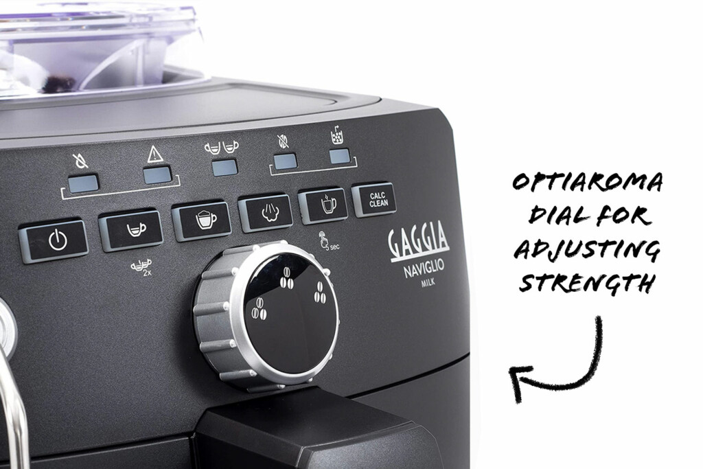 Gaggia Naviglio Milk Optiaroma Dial.