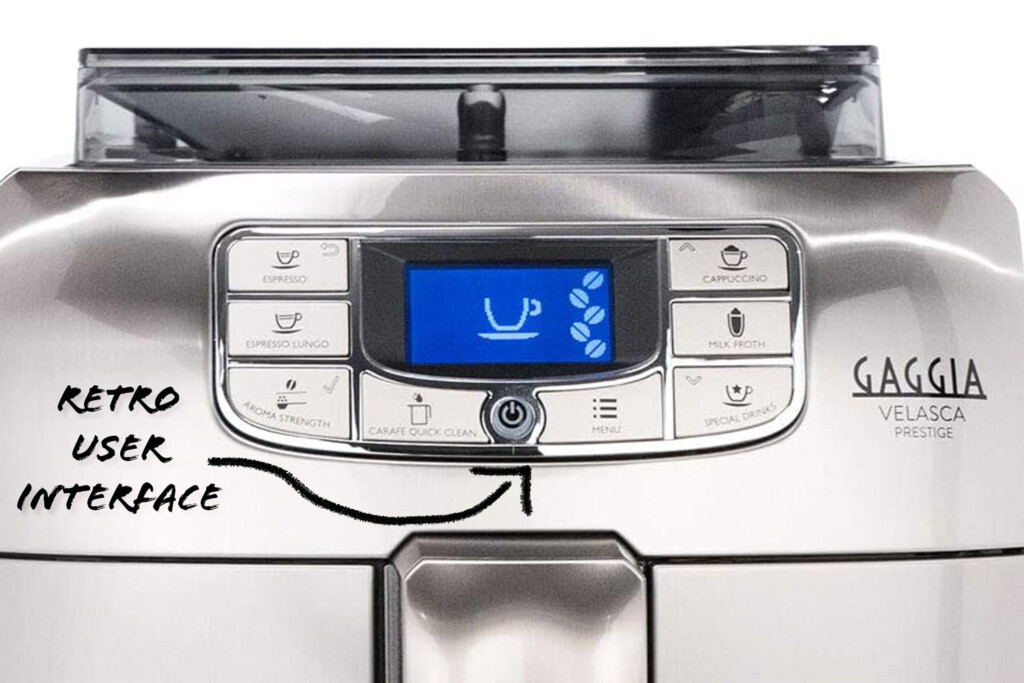 Gaggia Velasca Prestige User Interface.