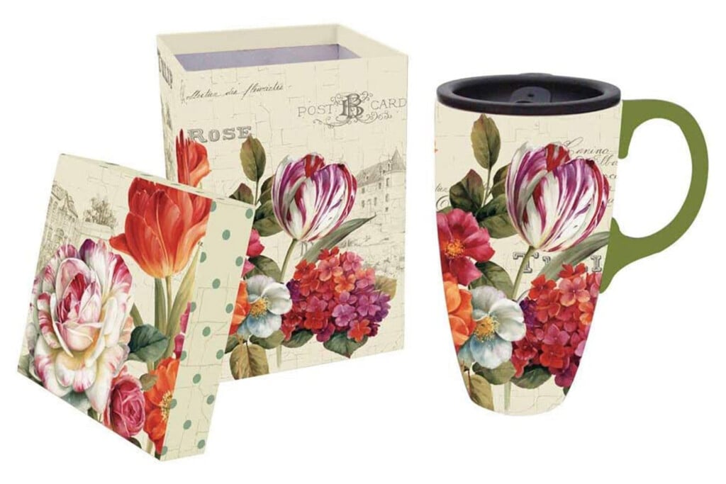 Cypress Home Garden View Flowers Ceramic Mug.
