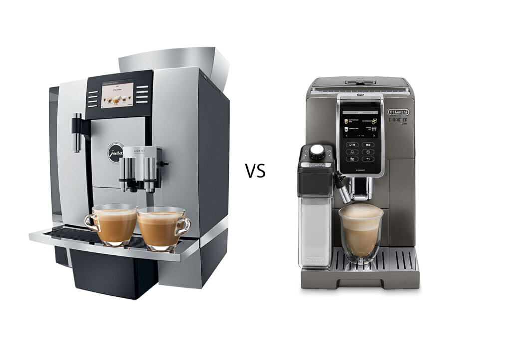 DeLonghi Dinamica Plus vs Jura GIGA W3.