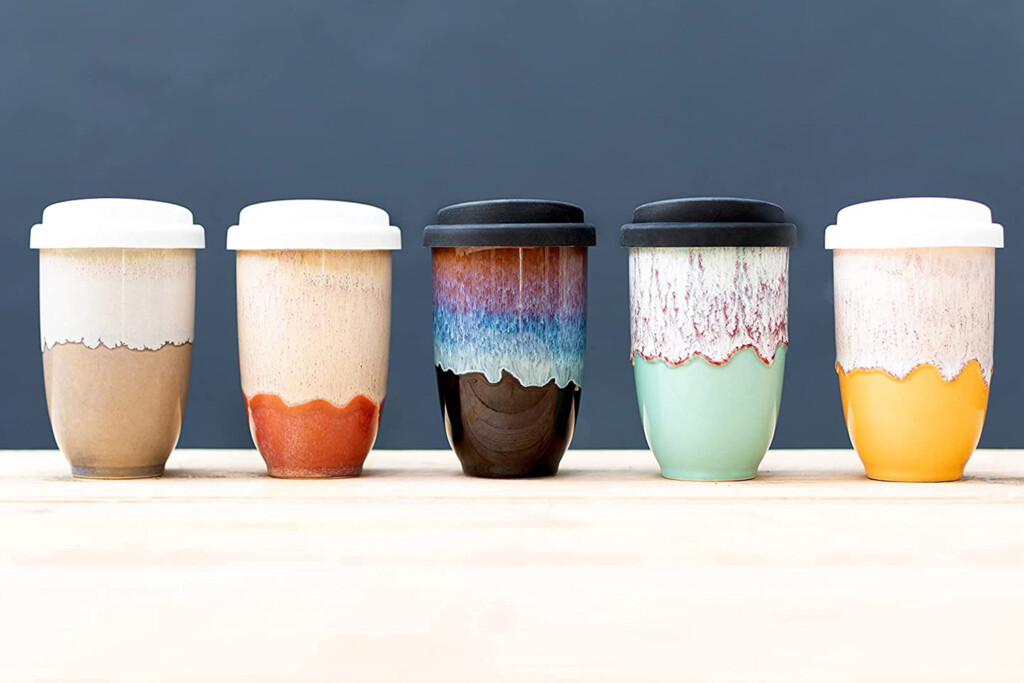 Nova Ceramic Travel Coffee Mug Colors