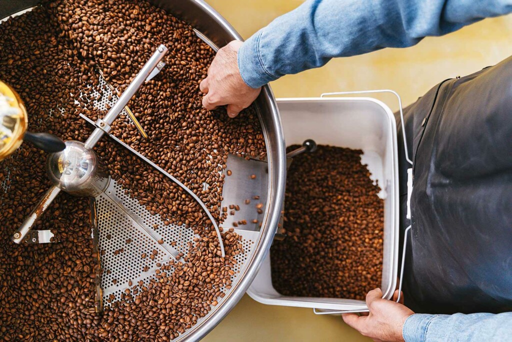 Roasting Fresh Coffee Beans By Hand