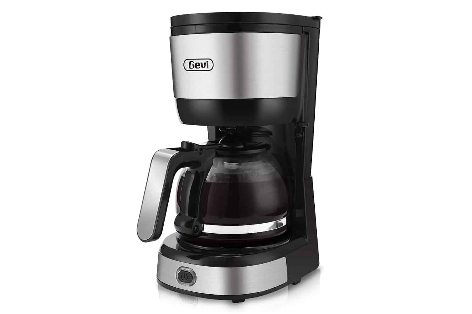 Gevi 4-Cup Coffee Maker with Auto-Shut Off, Small Drip Coffeemaker Compact  Coffee Pot Brewer Machine with Cone Filter, Glass Carafe and Hot Plate,  Stainless Steel Finish